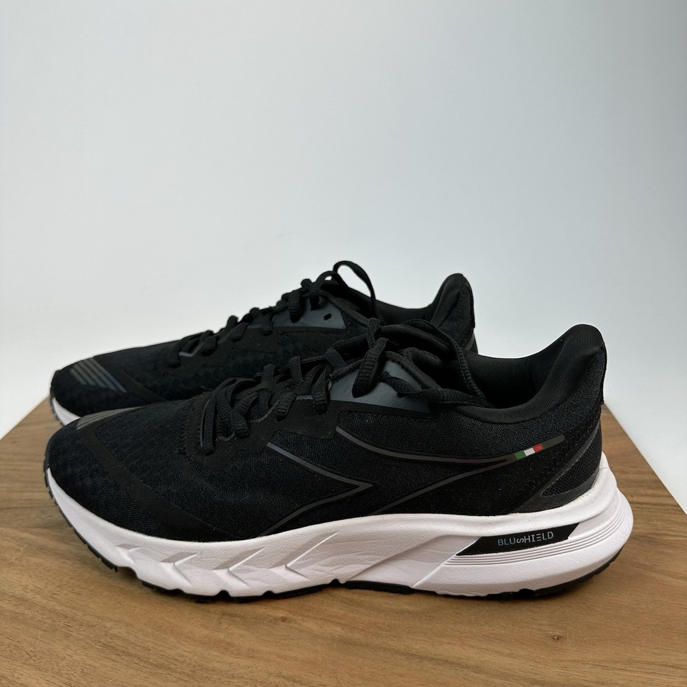 New Womens Diadora Mythos Blushield Volo Black Athletic Shoes Sneakers Size 9.5M - Picture 2 of 8